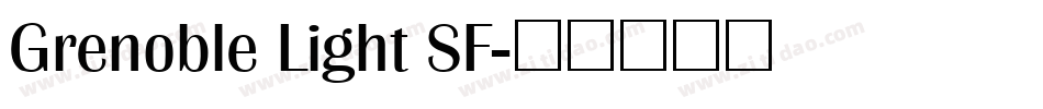 Grenoble Light SF字体转换